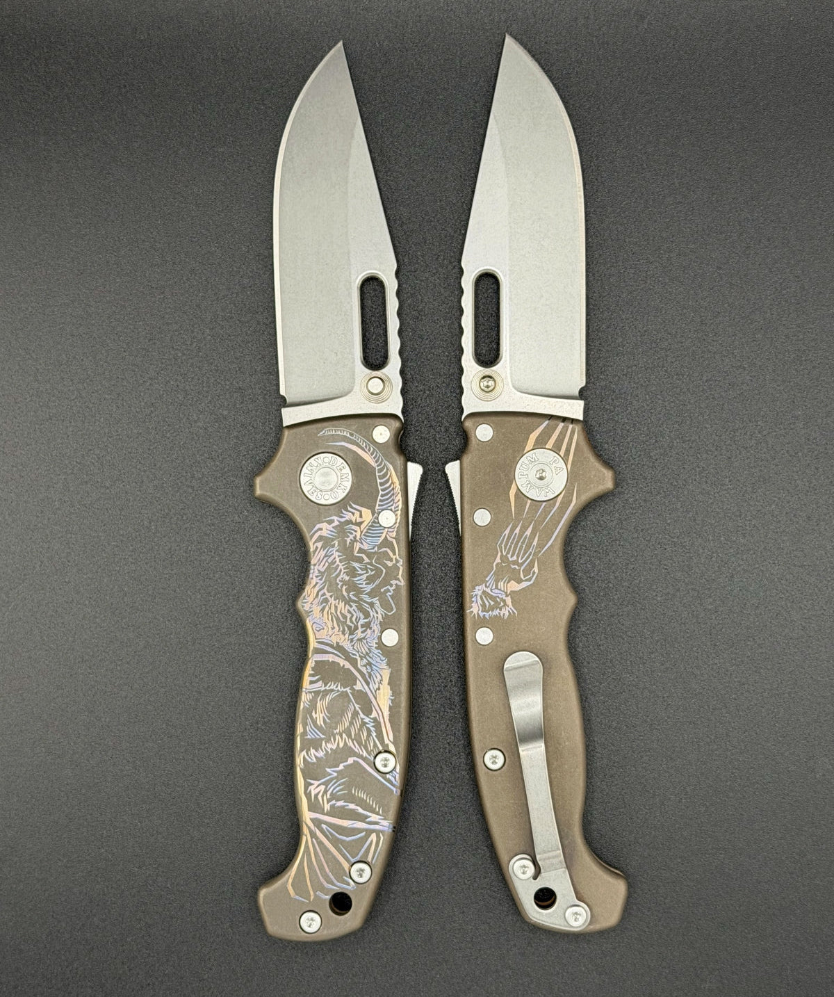 デュカリスサスマタカナブン　45mm AD20S Krampus 2025 MagnaCut Clip Point – Demko Knives