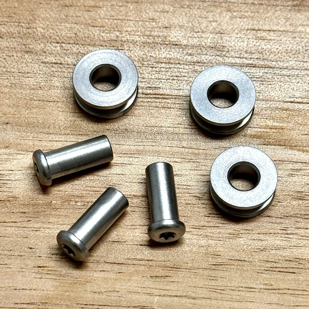 Replacement standoffs for the Demko USA-Made AD20Slim folding knife.