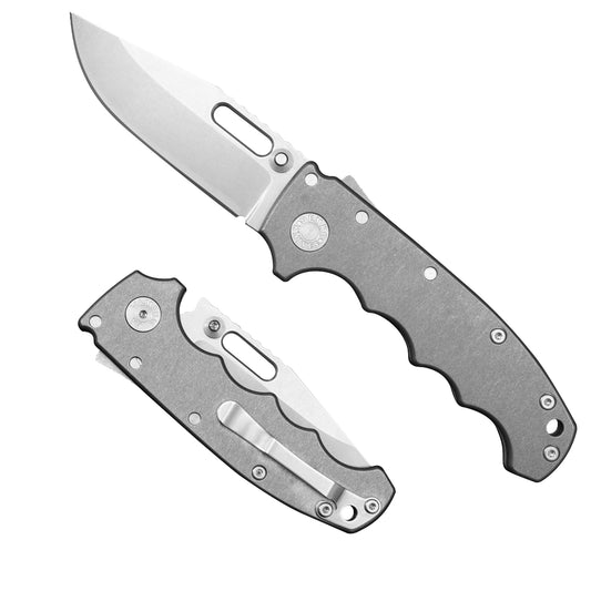 AD20S 20cv with smooth titanium handle in a full grip.