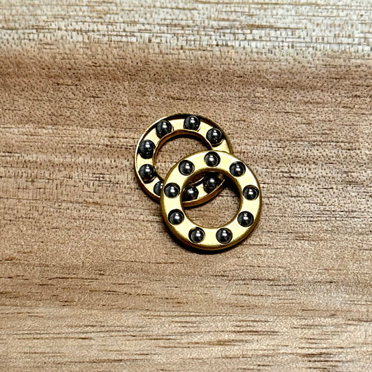 Replacement pivot pin bearings for the AD20 USA Made folding knife.