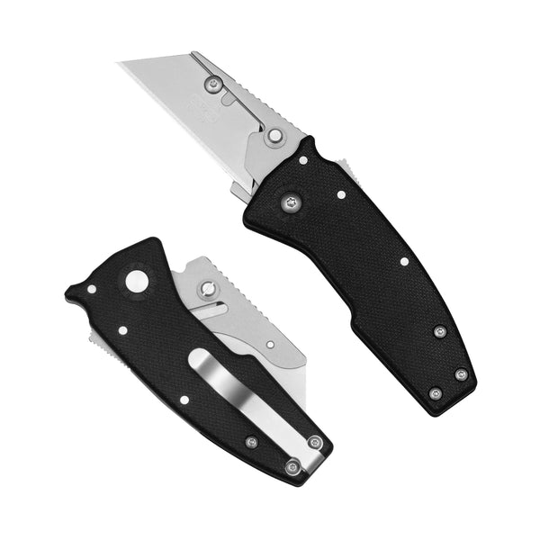 Razor-Shark Black GRN folding utility with a replaceable utility blade featuring the Shark-Lock.