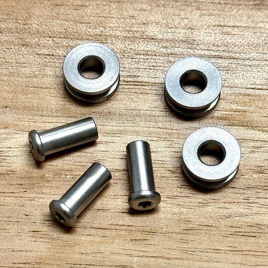 Replacement standoffs for the Demko USA-Made AD20Slim folding knife.