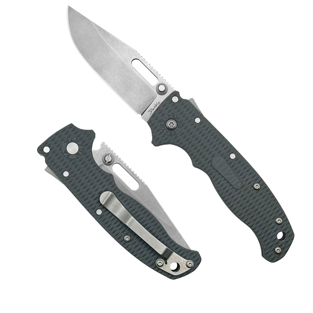 Demko AD20.5 - AUS10A - Grivory Clip Point folding knife.